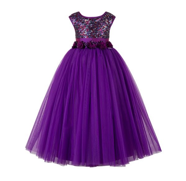 Modelo de vestido longo infantil